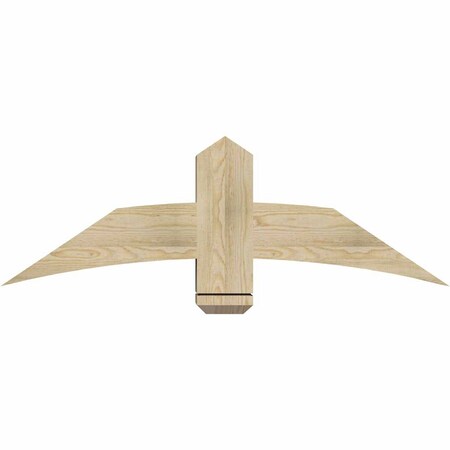 Ekena Millwork Bellingham Rough Sawn Timber Gable Bracket, Douglas Fir, 48"W x 16"H x 6"D x 6"F, 8/12 Pitch GBW048X16X0606BEL00RDF
